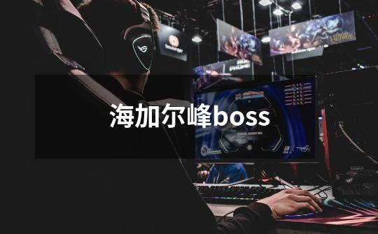 海加尔峰boss-第1张-游戏信息-娜宝网