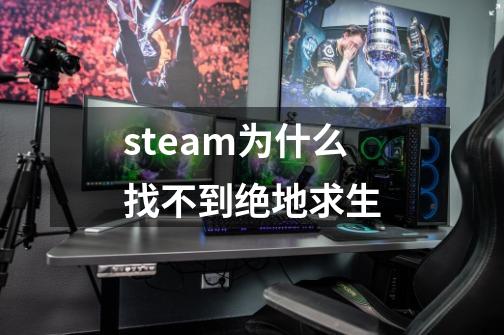steam为什么找不到绝地求生-第1张-游戏信息-娜宝网