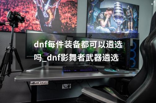 dnf每件装备都可以遴选吗_dnf影舞者武器遴选-第1张-游戏信息-娜宝网