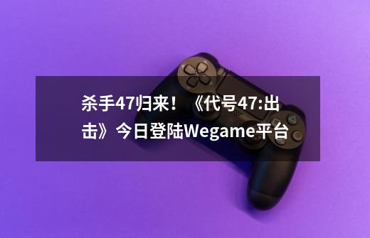 杀手47归来！《代号47:出击》今日登陆Wegame平台-第1张-游戏信息-娜宝网