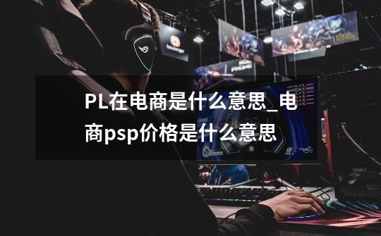 PL在电商是什么意思_电商psp价格是什么意思-第1张-游戏信息-娜宝网