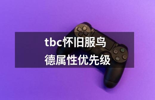 tbc怀旧服鸟德属性优先级-第1张-游戏信息-娜宝网