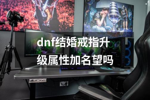 dnf结婚戒指升级属性加名望吗-第1张-游戏信息-娜宝网