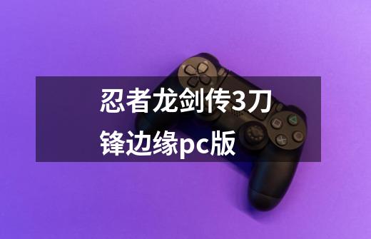 忍者龙剑传3刀锋边缘pc版-第1张-游戏信息-娜宝网