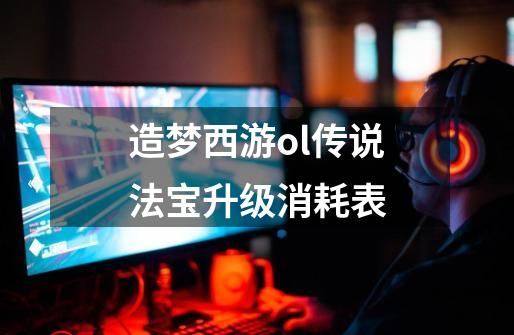 造梦西游ol传说法宝升级消耗表-第1张-游戏信息-娜宝网