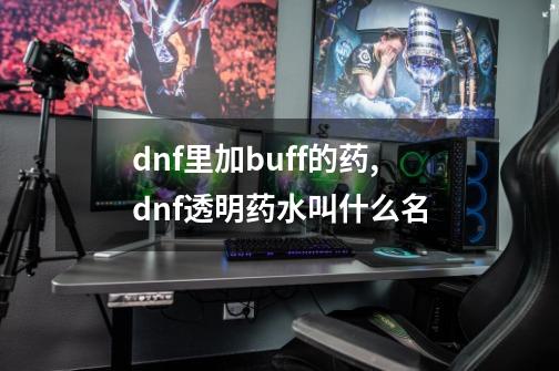 dnf里加buff的药,dnf透明药水叫什么名-第1张-游戏信息-娜宝网