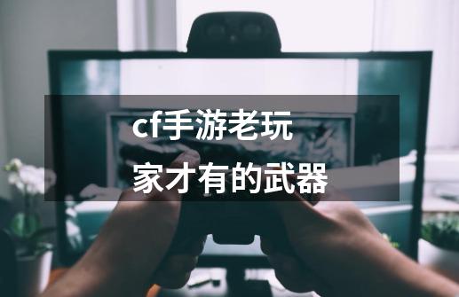 cf手游老玩家才有的武器-第1张-游戏信息-娜宝网