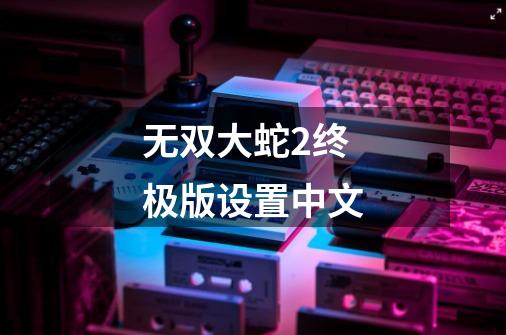 无双大蛇2终极版设置中文-第1张-游戏信息-娜宝网