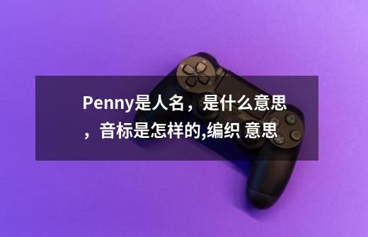 Penny是人名，是什么意思，音标是怎样的,编织 意思-第1张-游戏信息-娜宝网