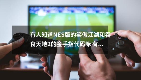 有人知道NES版的笑傲江湖和吞食天地2的金手指代码嘛 有的告诉下 跪求啊！！！,吞食天地2金手指作弊码名称写什么-第1张-游戏信息-娜宝网