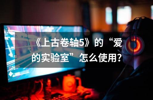 《上古卷轴5》的“爱的实验室”怎么使用？-第1张-游戏信息-娜宝网