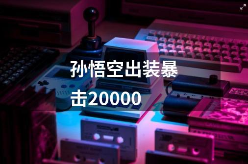 孙悟空出装暴击20000-第1张-游戏信息-娜宝网
