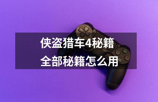 侠盗猎车4秘籍全部秘籍怎么用-第1张-游戏信息-娜宝网