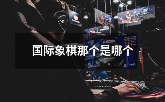 国际象棋那个是哪个-第1张-游戏信息-娜宝网