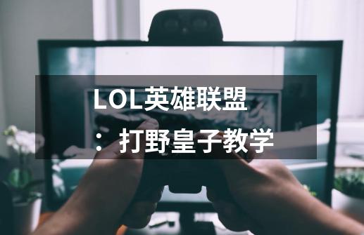 LOL英雄联盟：打野皇子教学-第1张-游戏信息-娜宝网