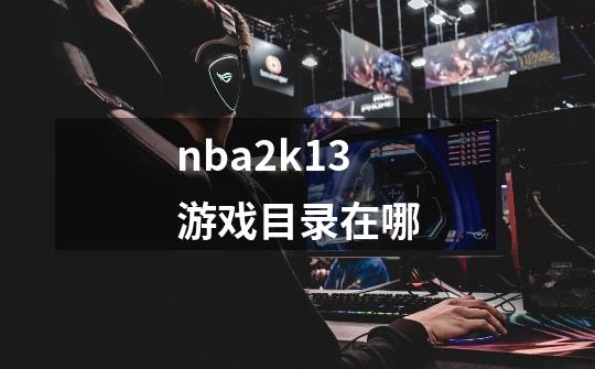 nba2k13游戏目录在哪-第1张-游戏信息-娜宝网