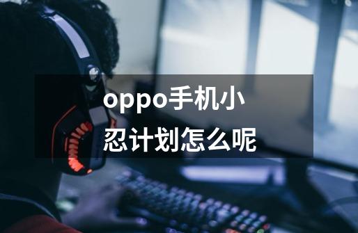 oppo手机小忍计划怎么呢-第1张-游戏信息-娜宝网