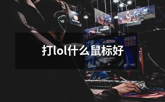 打lol什么鼠标好-第1张-游戏信息-娜宝网