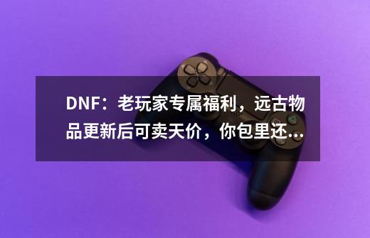 DNF：老玩家专属福利，远古物品更新后可卖天价，你包里还有吗？-第1张-游戏信息-娜宝网