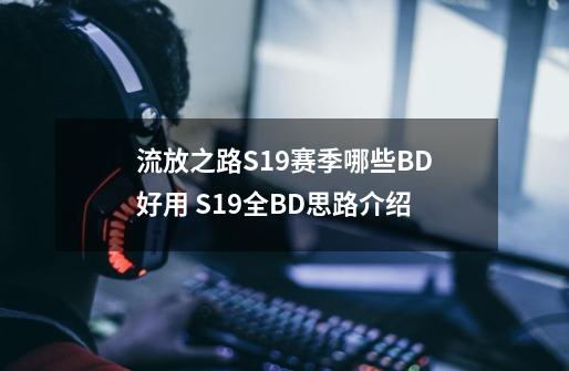 流放之路S19赛季哪些BD好用 S19全BD思路介绍-第1张-游戏信息-娜宝网