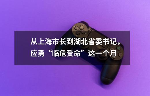从上海市长到湖北省委书记，应勇“临危受命”这一个月-第1张-游戏信息-娜宝网